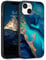 GaoBao for iPhone 13 Case Shockproof, Slim Fit iPhone 13 Phone Case Glow in The Dark, Hybrid Hard PC Back Soft TPU Bumper Protective Anti-Slip Women Men Girls Boys Case for iPhone 13 6.1, Gold/Marble