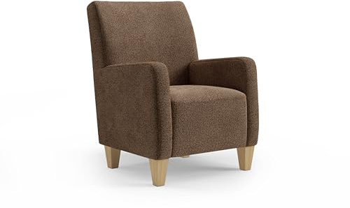 Cavadore Sessel Vida / Polstersessel im trendigen Design / 74 x 93 x 81 / Chenille, Rotbraun
