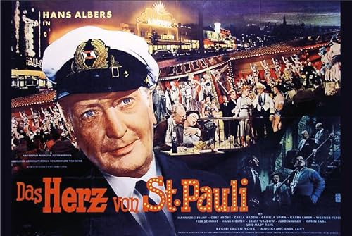 Blechschild 20x30 cm Herz von St. Pauli Kult Film Hans Albers Wand Deko Bar Kneipe Haus Sammler Geschenk