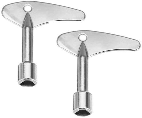 PRYKCS Lot de 2 clés à douille triangulaires pour serrure triangulaire de 9,5 mm x 8,5 mm