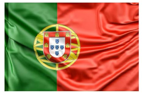 Bandera de Portugal, Bandera 90cm x 150cm, Bandera Grande con Trabilla para Mástil y Cordones para Sujetar, Bandera Ligera, Bandera para Deportes, Fútbol, Manifestaciones, Edificios, (Portugal)