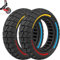 VOLOHAS 10x3/255x80(80/65-6) Ersatzräder Vollgummireifen 10 Zoll Solide Reifen für Zero 10X/VSETT10+/Kaabo Mant Elektroroller Vorne/Hinten Ersatzreifen Vollreifen Anti-Rutsch Pannensicher (2 Stück)