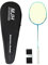 MANJHONG Badminton Schläger Carbon Graphit Profi Badmintonschläger Y99 Grün-Rosa-Schwarz-Weiss mit Tasche für Erwachsene, Grün