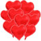KOBOKO Herz Folienballon Rot, 10 Stück 18 Zoll Herzluftballons Hochzeit, Herz Helium Luftballons Rot Geburtstag, Herzballons für Valentinstag Verlobung Heiratsantrag Deko Geburtstagsdeko Hochzeitsdeko