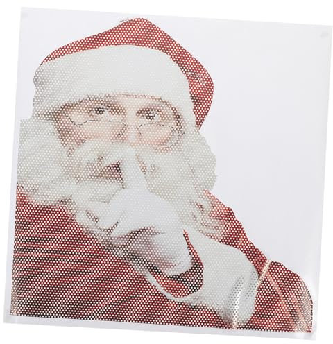 MOLUCKFU Auto Weihnachtsmann Aufkleber Heckfenster Pvc Sticker Fensteraufkleber Dekoration Weihnachten Autoaufkleber Fenstersticker