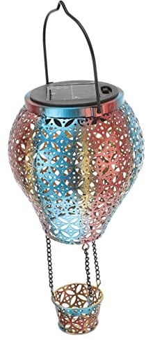 HOMSFOU Solarprojektorlampe für den einzug umhängelampe solar-leuchten solar light solarlamp Solarleuchten im Garten außen Garten Solarleuchte Outdoor-Solarleuchte Schmiedeeisen