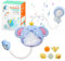 Aischens Máquina de Burbujas de Baño, Elefante Morado Bañera Bebé Niño Juguetes Musicales para 1 2 3 4 5 Años Ducha Natación Regalo de Cumpleaños