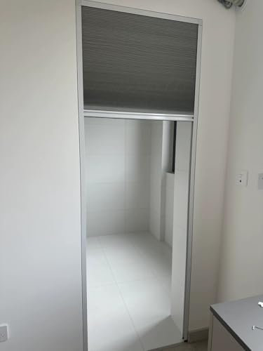 puertas plegables Puerta Divisoria Plegable Para Baño De Abajo Hacia Arriba, Puerta De Acordeón Temporal De 150, 170, 180 Y 200 Cm De Alto Con Celdas, Puerta Interna Plegable Para Entrada De Espacios