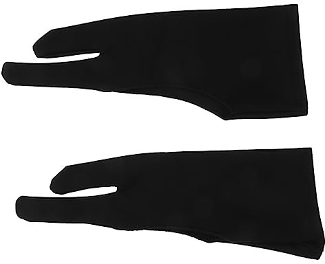 CIMAXIC 3stücke Zwei-Finger-künstlerhandschuh Zum Zeichnen Grafikmonitoren Tablets Leuchtkästen Skizzieren Malen Mit Graphit Bleistift Handschuhe Für