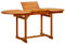 Emmtore Garten-Esstisch (120-170) x80x75 cm Ausziehbar Tisch Esstisch Gartenmöbel Holztisch Massivholz Akazie Oval