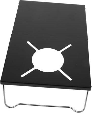 Cabilock Adjustable Aluminum Alloy Camping Table Foldable Portable Outdoor Grill Stand Small Heat Shield Bbq Side Table for Garden Patio Picnic