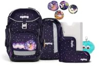 ergobag Schulranzen-Set Pack Set Bundle SternguckBär - Lila | Ergonomischer Schulrucksack flexibel, 7-teiliges Set für die 1. Klasse Grundschule, für Mädchen und Jungen, AW25/26