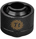 Thermaltake Pacific DIY LCS 1/2 ID x 3/4 OD Compression Fitting Black Cooling CL-W030-CA00BL-A