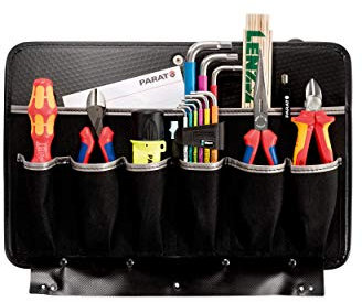 Parat 591005161 Planche à outils (2 côtés, pour boîte à outils, nombreuses poches, couleur noire, porte-outils)