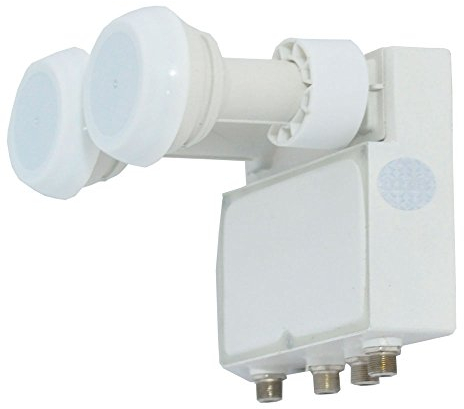 Monoblock Quad LNB 6 Grad RE-QDM680 HotBird 13 + Astra 19,2 UHDTV 4k 3D DVB-S2