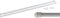 MAURER - Barra Visillo Extensible 36/64 cm. con Muelle Presion, Soportes y Ventosas (2 Piezas)