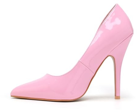 Gizelle Scarpe da Corte a Punta, Donna, Vernice Rosa, 43 EU