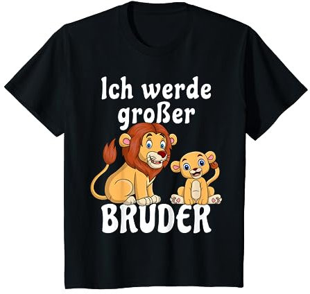 Kinder Großer Bruder TShirt Jungen Löwen Shirt Geschenk T-Shirt