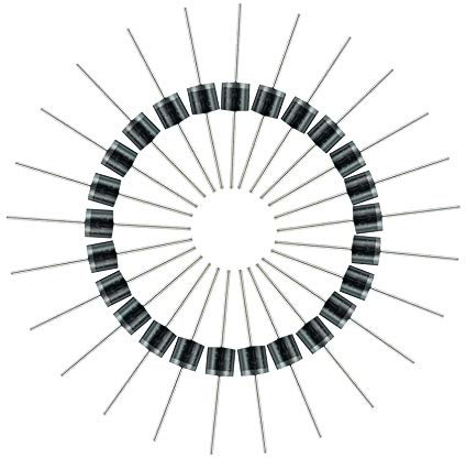 BOJACK 10A10 Rectifier Diodes 10A 1000V Axial 10A10 10 Amp 1000 Volt Electronic Silicon Diodes(Pack of 20 Pieces)
