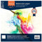 Vaessen creative Florence Papier à Aquarelle 30,5 x 30,5 cm, Blanc, 300 g/m2, Surface Lisse, Qualité, 5 Feuilles pour la Peinture, Le Lettrage à la Main et Les Projets Artistiques