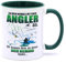 Leg dich nicht niemals mit einem Angler an Angeln Tasse Becher Angel Fischer Zubehör Angelzubehör Geschenke für Fischen Karpfen Norwegen Kaffeetasse Anglerzubehör mit Namen Fishing Männer Tassen