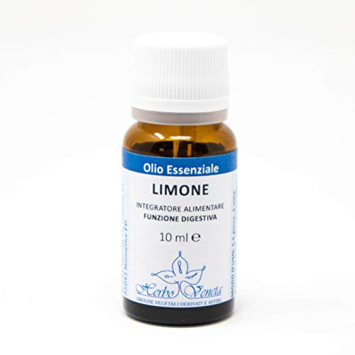 HERBO VENETA Olio Essenziale di Limone, 10 ml - 100% puro