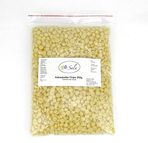 Sala Kakaobutter Chips Pastillen Lebensmittelqualität konv. 200 g Beutel
