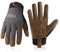 HLDD HANDLANDY Leder Arbeitshandschuhe für Herren und Damen, Utility Safety Arbeitshandschuhe, Mechaniker Fahrer Gartenhandschuhe mit Rindsleder-Innenhand (M, Braun)