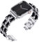 Niboow Bracelet pour Apple Watch 38mm 40mm 41mm 42mm Series 10/Series 9/Series 8/Series 7/Series 6/Series 5/Series 4/Series 3/Series 2, Femmes Inoxydable Bracelet pour Apple iWatch SE/SE 2 - Argent