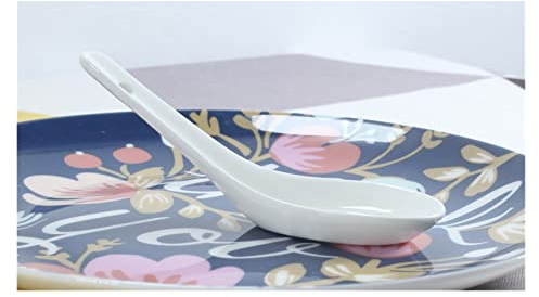 Tingting1992 céramique Scoop Scoop Poon Crème glacée Louche Louche Cuillère Outils De Riz Cuillère à la Maison Soupes