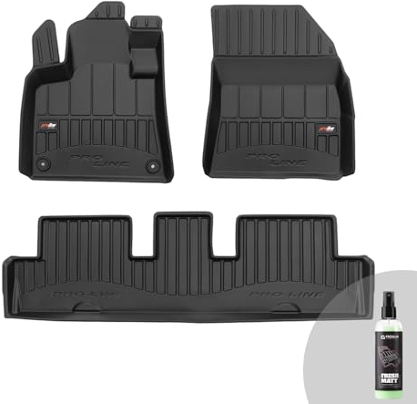 FROGUM ProLine 3D Gummimatten Exklusiven Auto Fußmatten Autofussmatten für Citroën C4 Picasso II 2013-2019, für Citroën C4 SpaceTourer 2018-2019 | Die höchsten Kanten