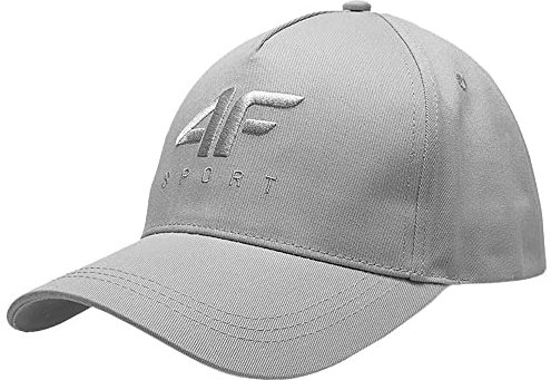4F Baseball Cap M132 Grau, Größe L für Herren, grau, 58