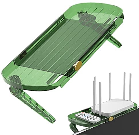 Estante para TV | Router Rack TV Set-Set-Top-Box,Estante Ajustable para Pantallas, Estante de Almacenamiento de TV, Soporte de Monitor Plegable para televisores de