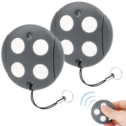 Lot de 2 télécommandes compatibles avec GTX4 433.92Mhz Piepser Porte de Garage 4 Canaux Rolling Code Télécommande Universelle Sans Fil pour Garage Porte de Garage Interrupteur à Distance
