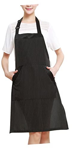 Zerodeko Tablier D'esthéticienne Tablier Sans Manches Tablier De Cuisine Ajustable Mallette à Outils De Barbier Portable Paréo Noir Salopette Cosmétique Sangle Travail