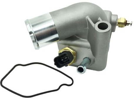 Hajus 1211280 Thermostat mit Gehäuse mit Sensor & Dichtung 1338001 92°C kompatibel mit Opel Astra G H Vectra B C Zafira A Saab 9-3 1.8 16V