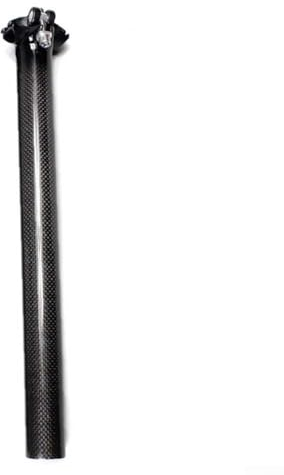 Sattelstütze aus Karbonfaser, gerade, leicht, 27 2/30 8/31 6, T700 Carbon, Stahllegierungsschrauben (31,6–400 mm, 3K helles Licht)