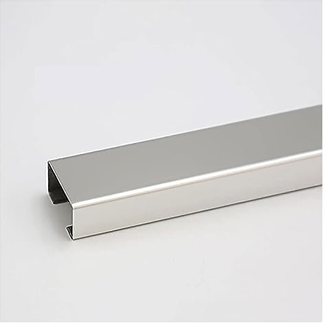 Cable Trunking,Floor Cord Covers, 1m Floor Cable Protector, Square Stainless Steel Wire Hider Cover,Self-Adhesive, Cable Trunking Decorative,(Silver,100x50mm)