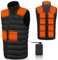 ZWOOS Giacca Riscaldata per Uomo e Donna, 15 Zone, Gilet Riscaldato con Batteria 20000 mAh, 3 Temperature, Giubbotto Termico per Sci, Pesca, Trekking, Campeggio, Lavabile in Lavatrice (XL)