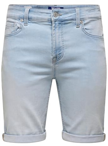 Only & Sons Male Jeans-Shorts ONSPLY Mittlere Taille Normal geschnitten Shorts