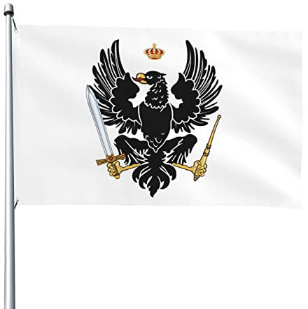 Flag Flagge Des Königreichs Preußen Gartenflagge Wasserdicht Outdoor Fahne Premium Fahne Für Paraden Außen Balkon 152X90Cm