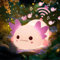 Mewaii Axolotl Nachtlicht Kinder, Stilllicht Dimmbar Axolotl Lampe, Silikon Nachtlicht Baby mit 4 Weißrauschen, Aufladbar Nachttischlampe mit 30 Minuten Timer, Geschenk für Baby Mädchen,Zimmer Deko