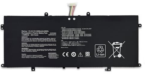 UP PARTS Batería C41N1904 compatible para Notebook Asus (capacidad 320 mAh 15,4 V 49 Wh) para Asus Zenbook 14, 13 OLED, 15, Zenbook Flip 13, Flip S, Zenbook S, Zenbook S 13 Flip OLED, X435, S435
