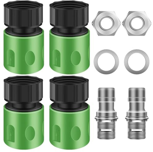 Cpolebev 2er-Set Rasenmäherdeck-Waschset, Aufsitzrasenmäher-Reinigungsaufsatz für Rasenmähertraktor, Deckwaschadapter-Zubehör