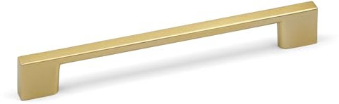 160mm Brushed Brass Slim Pull Handle for Kitchen Cabinet Cupboard Door Drawer Pull Wardrobe Bedroom Bathroom Furniture Replacement