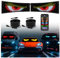 XAXVSTS 2pcs Led Augen für Auto,47.5 X 12cm,LED Anzeigetafel mit Bluetooth-App,led Leuchtschild USB 5V | Devil Eyes LED Laufschrift für LKW, Werbung & Party-Deko