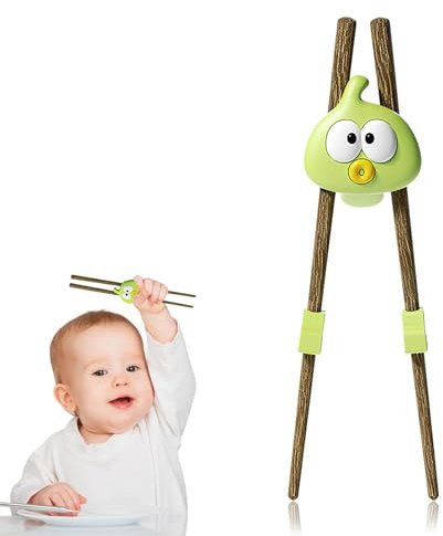 Palillos Chinos para Niños,Aprender Palillos de Madera,Palillos de Entrenamiento para Principiantes,Bastoncillos Sushi Reutilizables,Para Niños Bebé Principiante Adulto