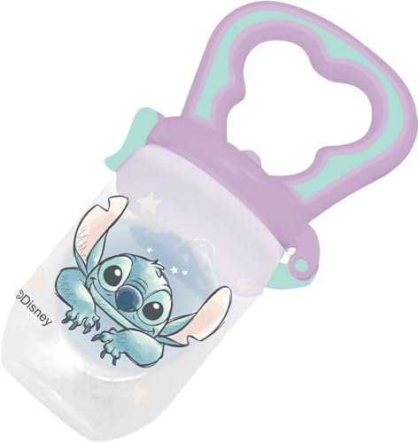 Tataway Ciuccio Frutta per Neonati a Forma di Stitch, Perfetto per Svezzamento, Sicuro in Silicone