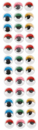 Angoily 3sets for Eyes Eyeballs for Crafting Craft Eyes Googly Eyes Stickers Eyes Blue Large Colored Patches Doll Eyes Crafts Jumbo Googly Eyes Supplies Plastic Colorful 200pcs*3