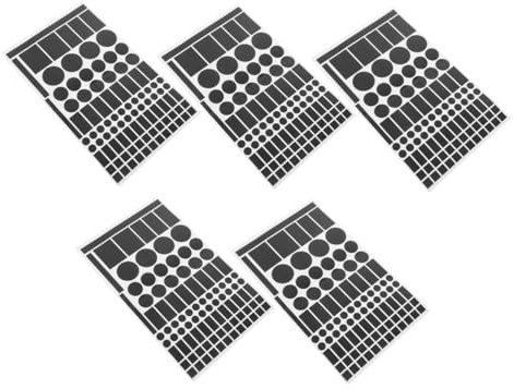 TEHAUX 5feuilles Caches pour Atténuation de LED Autocollants Occultants pour LED Blocage Lumière Autocollants pour Atténuer la Lumière sur Téléviseurs et Appareils Électroniques